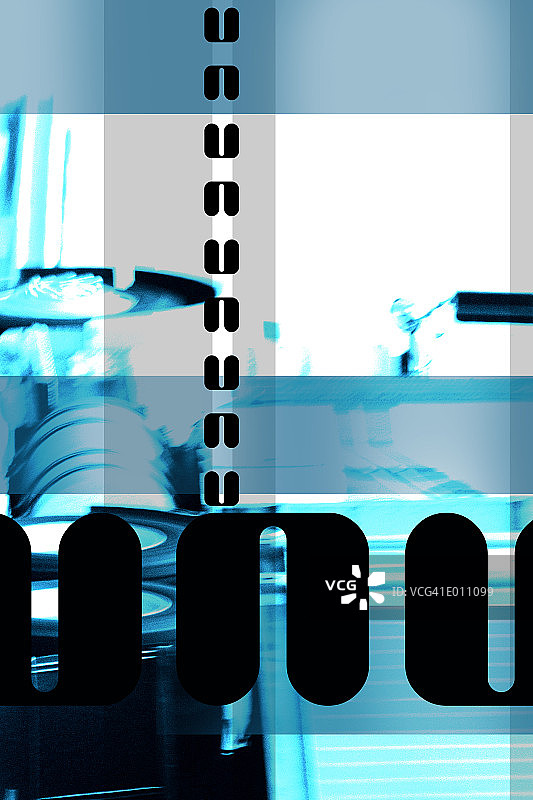 带黑色垂直和水平设计的蓝色工业图像图片素材