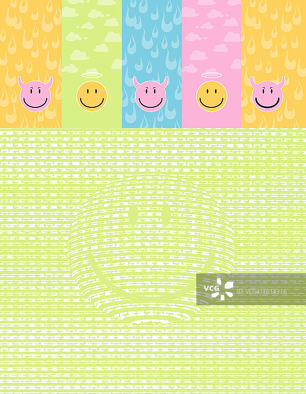 好与坏的笑脸图片素材