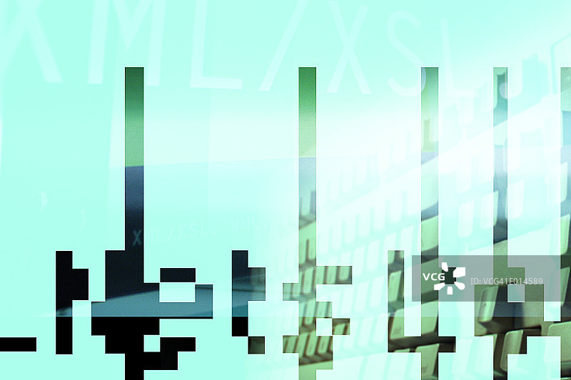 电脑键盘合成图图片素材