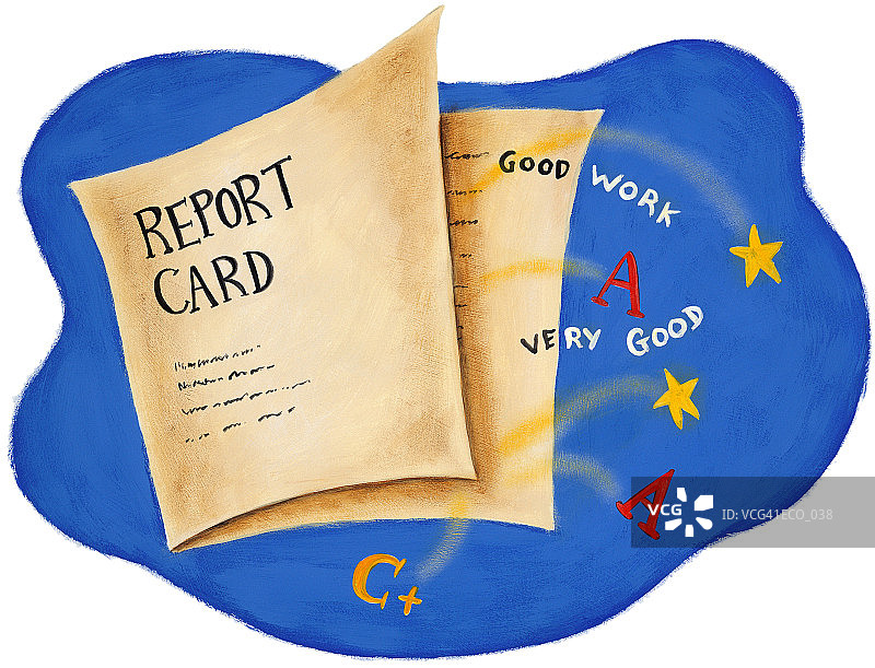 成绩单图片素材