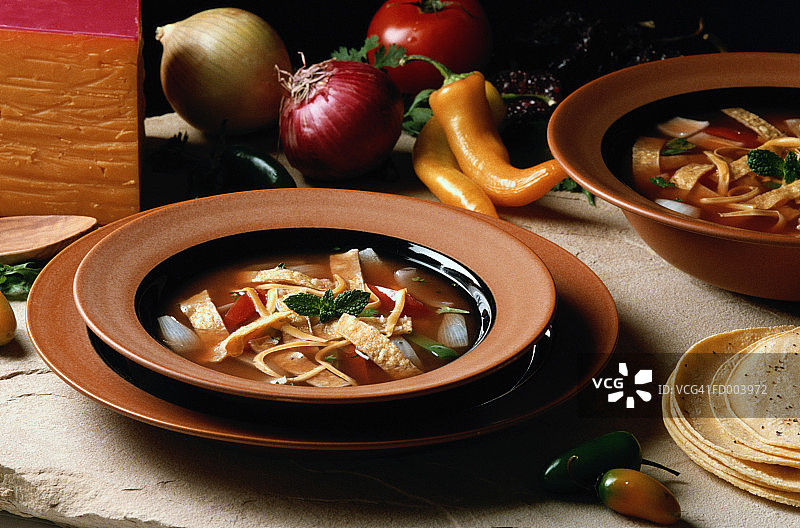 玉米饼汤图片素材