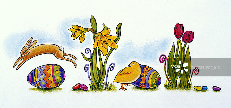 复活节兔子图片素材