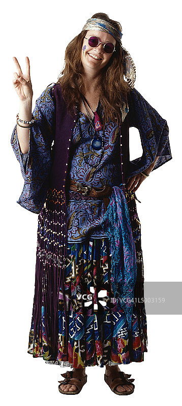 嬉皮女人图片素材