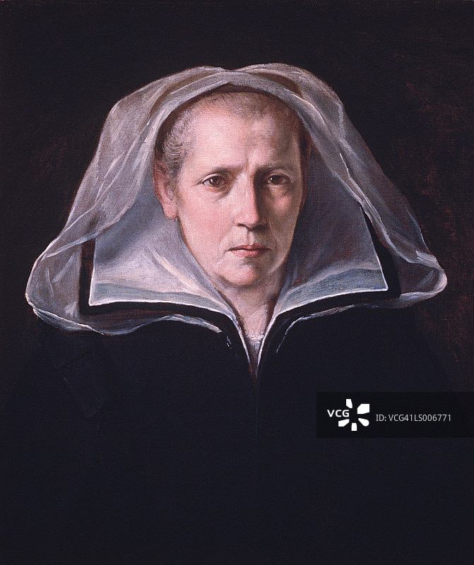 他的母亲肖像图片素材