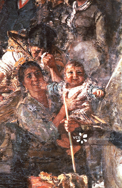 绘画《誓言：母亲》的细节图片素材