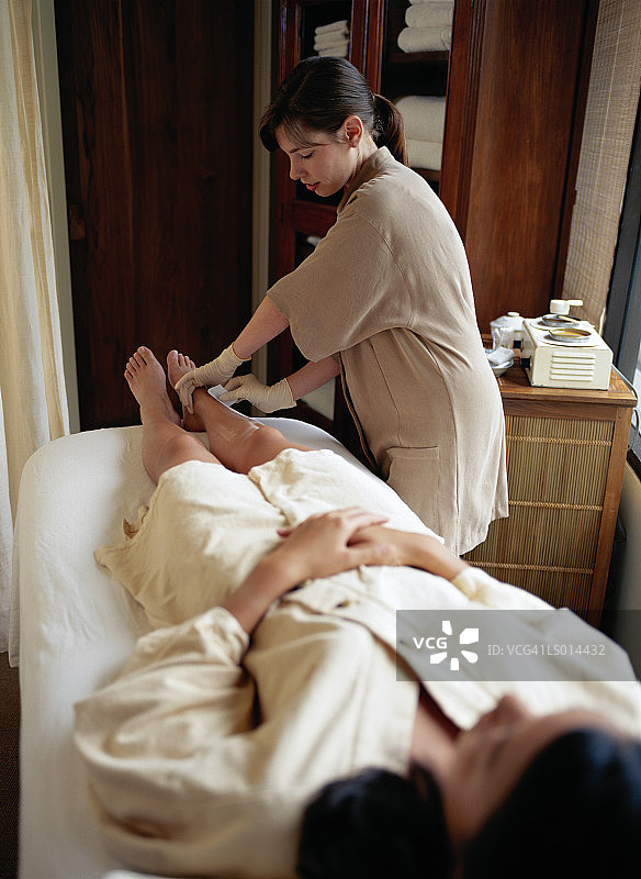 腿部脱毛图片素材