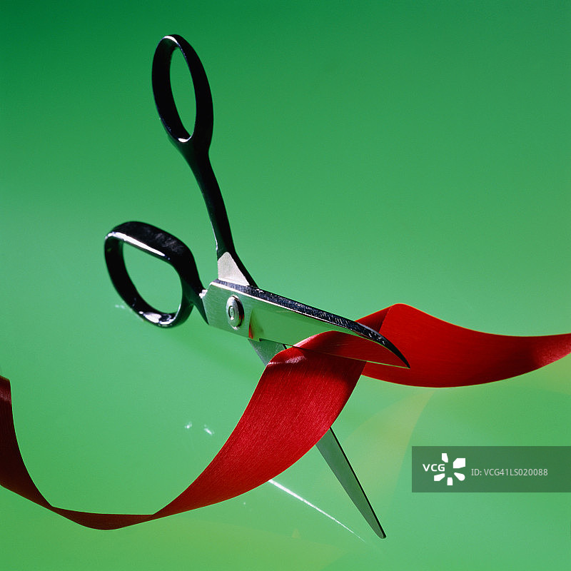 剪彩红丝带图片素材