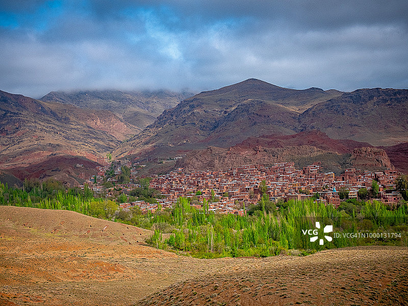 伊朗阿比扬奈村图片素材