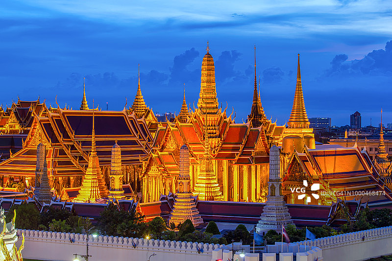曼谷玉佛寺与大皇宫图片素材