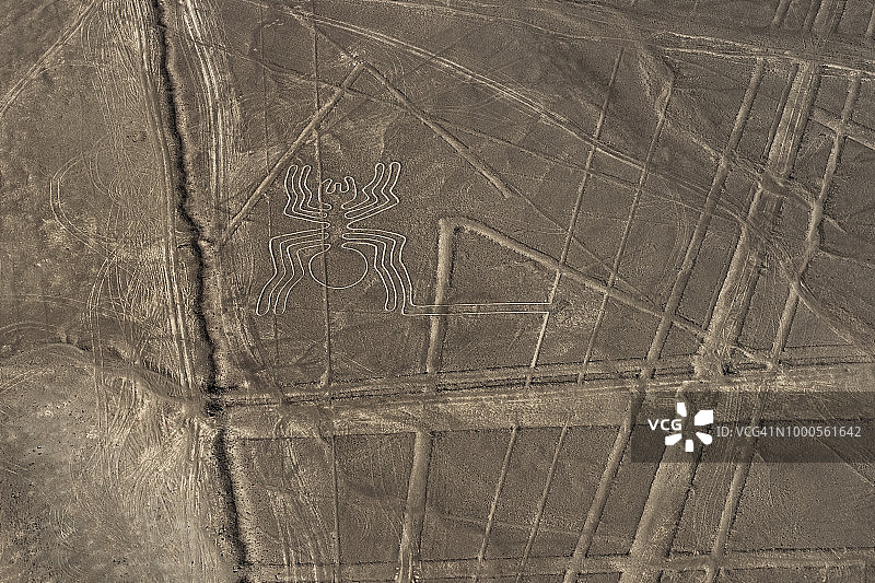 秘鲁皮斯科的纳斯卡线条图片素材