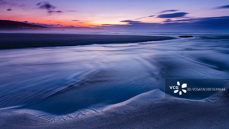 加利西亚海岸日落图片素材