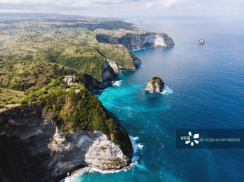 海滩鸟瞰图图片素材