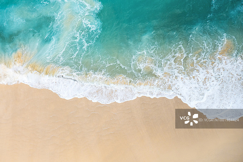 海滩俯视图图片素材