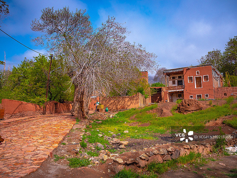 伊朗阿比扬奈村图片素材