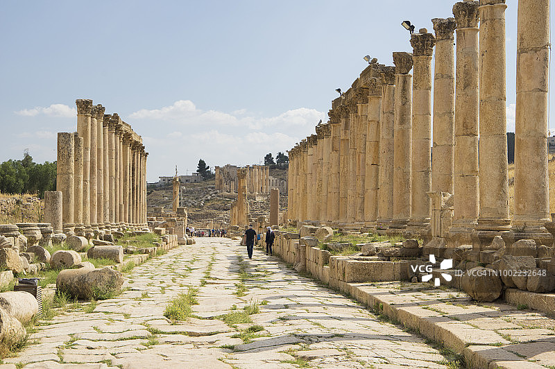 卡多·马克西姆斯，杰拉什，约旦图片素材