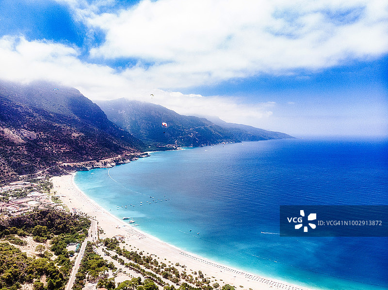 土耳其穆拉奥卢德尼兹蓝色泻湖风光图片素材