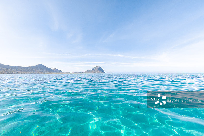 毛里求斯黑河区莫纳山碧绿海景图片素材