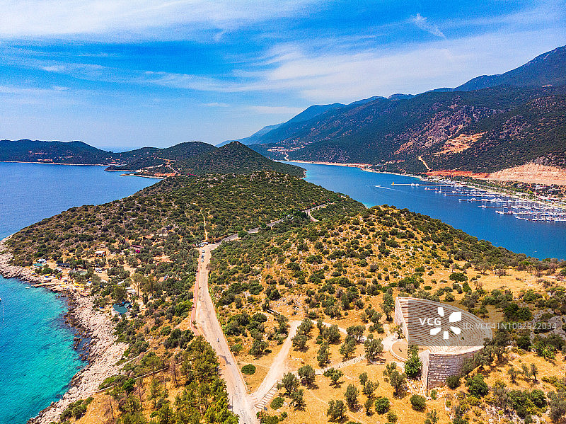 安塔利亚卡什航拍图片素材