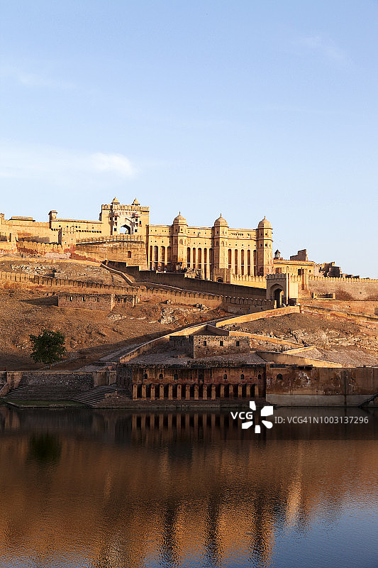 印度拉贾斯坦邦阿梅尔琥珀宫的景色图片素材