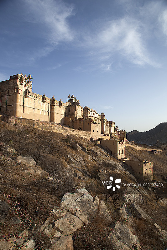 印度拉贾斯坦邦阿梅尔琥珀宫的景色图片素材