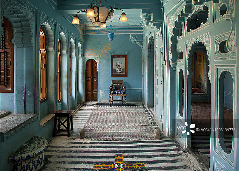 印度拉贾斯坦邦乌代浦城市宫殿图片素材