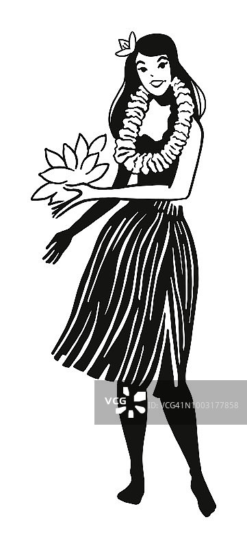 草裙舞舞者图片素材