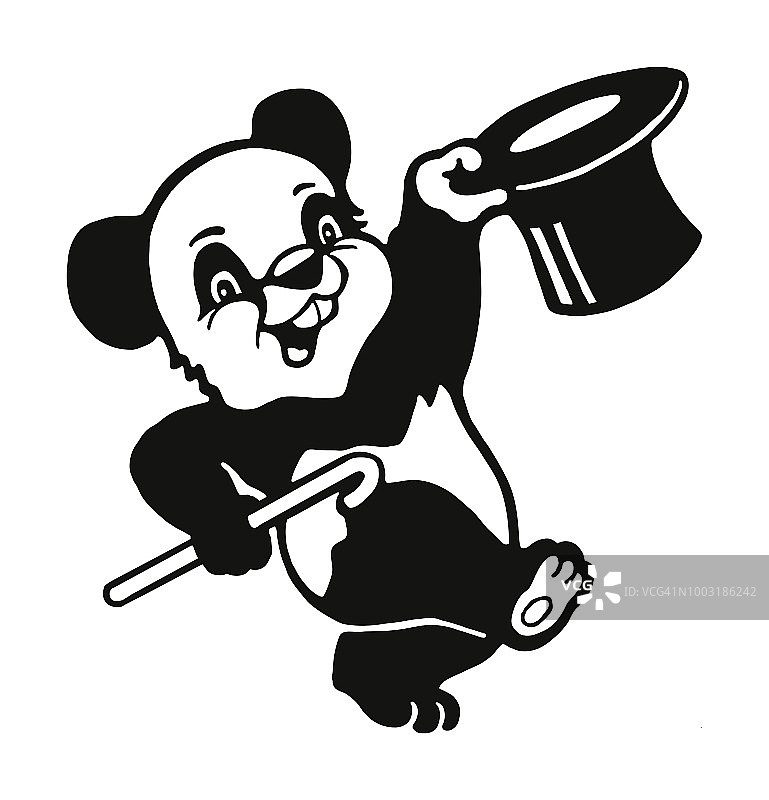 跳舞的熊猫图片素材