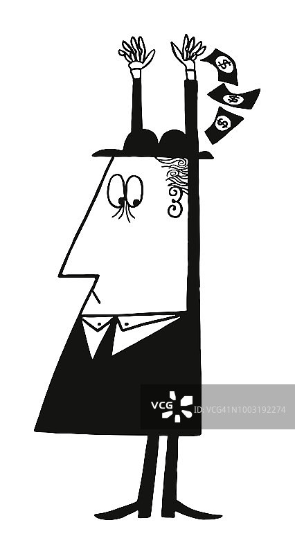 举起双手的男人图片素材