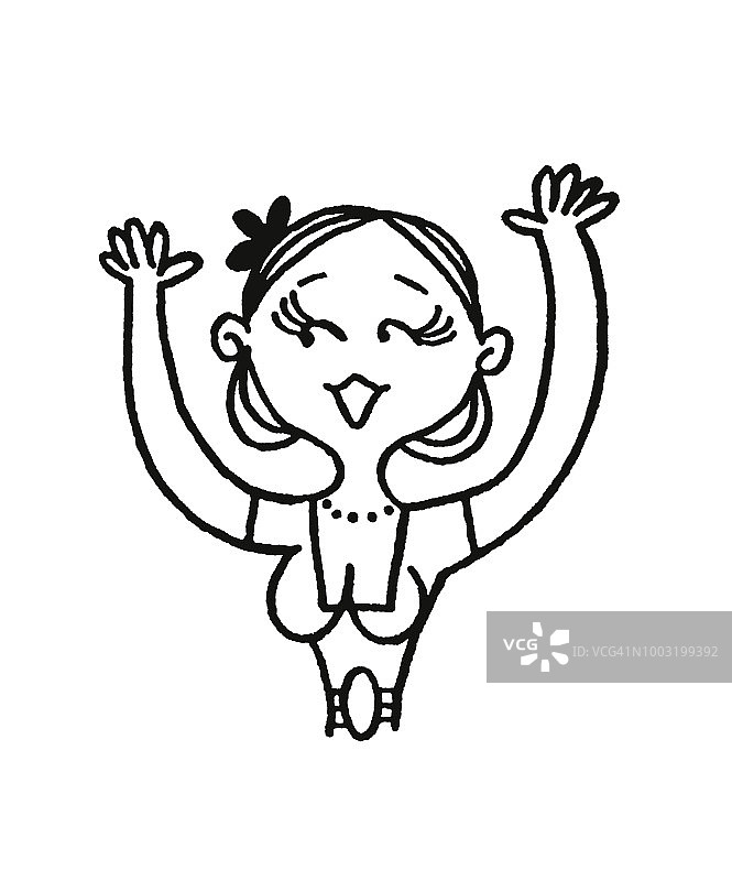 兴奋的女人图片素材