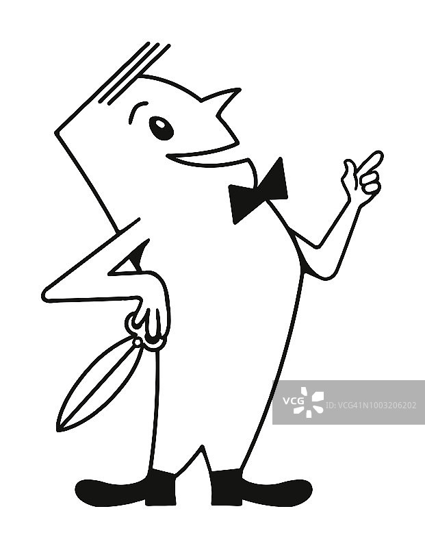 戴领结的角色图片素材