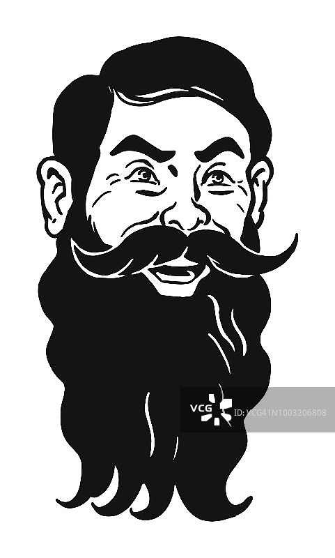 留着大胡子的男人图片素材