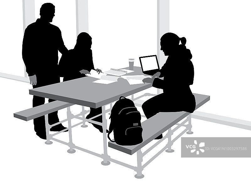 大学课后自习图片素材