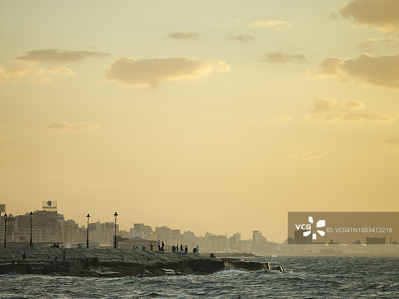 亚历山大城市海岸风光图片素材