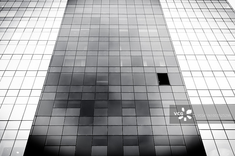 蓝色玻璃高层企业建筑与工业摩天大楼肌理图片素材