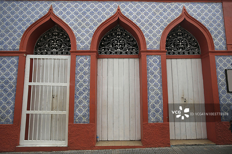 巴西帕拉州圣塔伦的殖民时期建筑图片素材