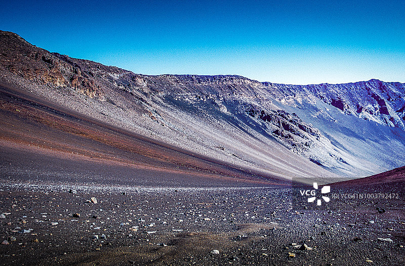 茂宜岛哈莱阿卡拉火山坑图片素材