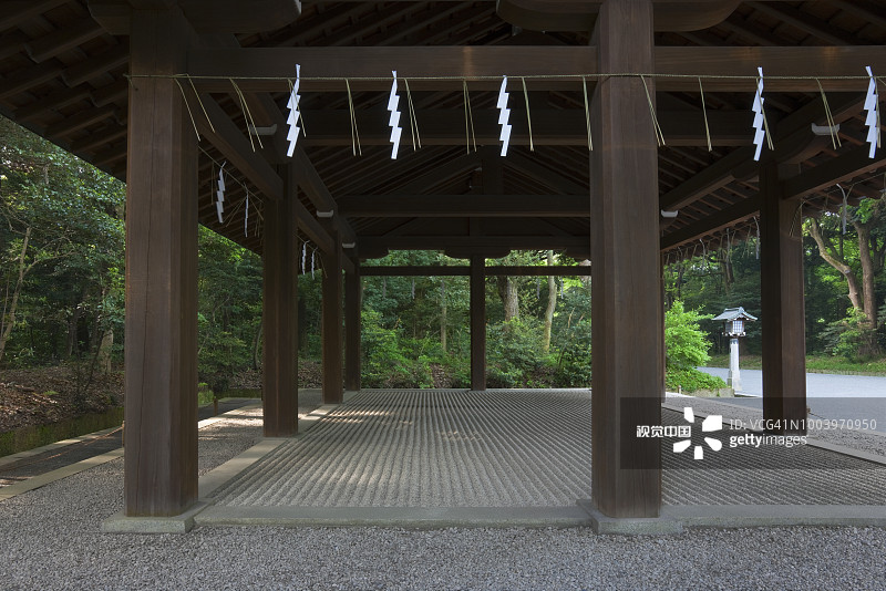 日本东京明治神宫净手亭图片素材