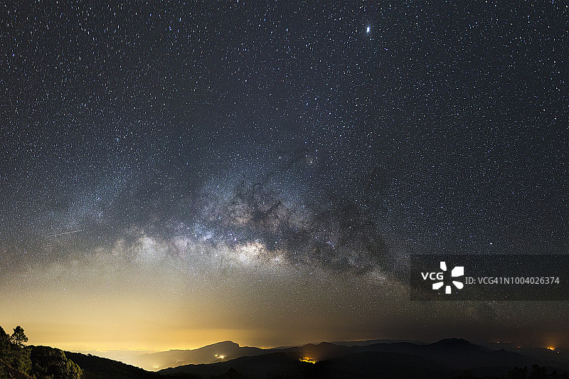 银河系星空摄影图片素材