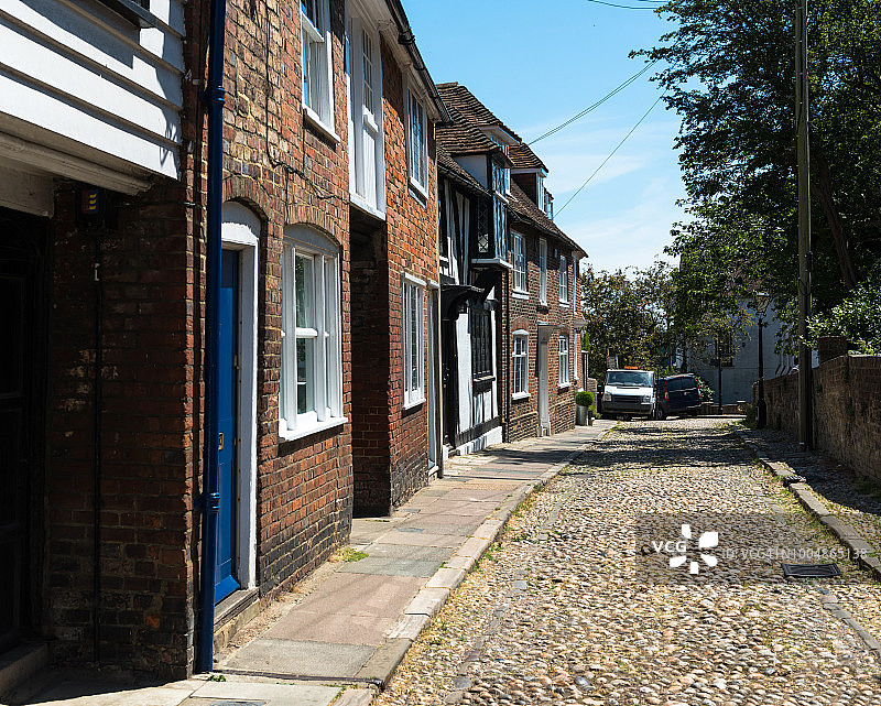 英国东萨塞克斯郡黑麦教堂广场图片素材