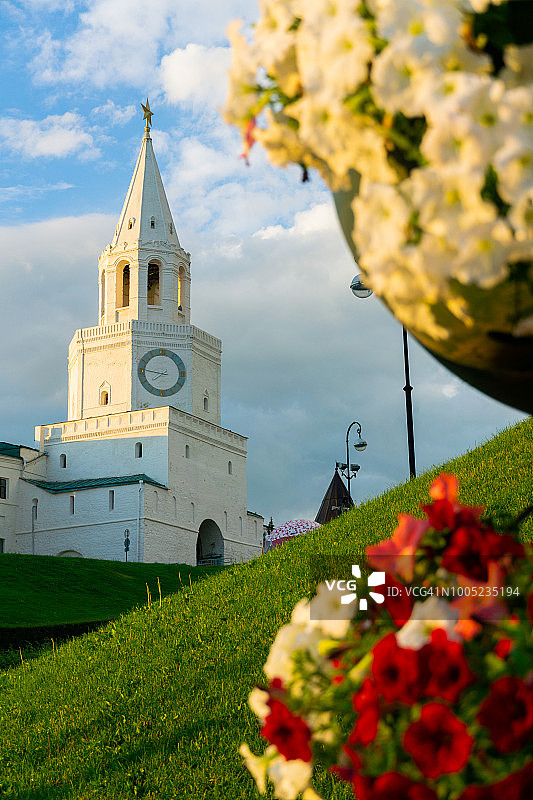 俄罗斯喀山克里姆林宫斯帕斯卡娅塔图片素材