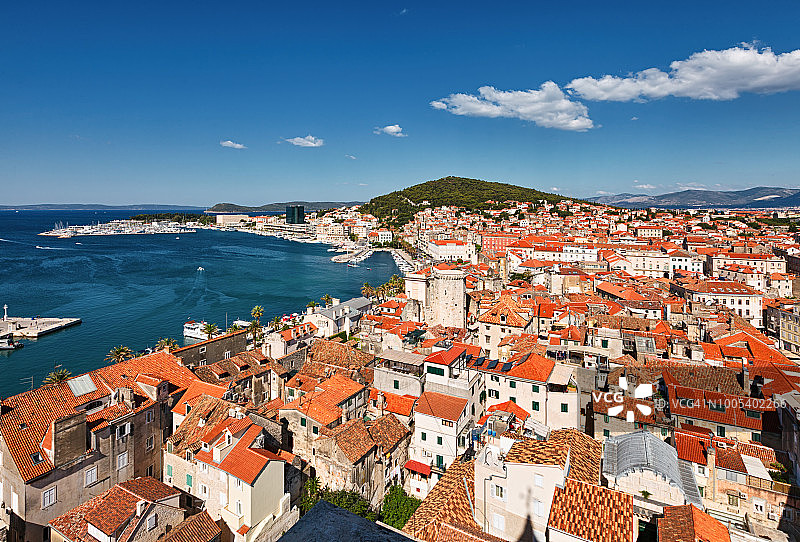 克罗地亚斯普利特老城区景观图片素材