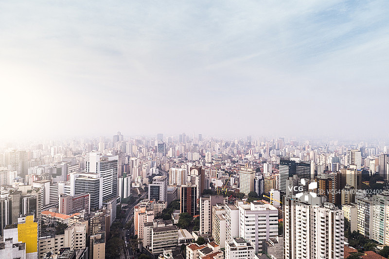 巴西圣保罗市的七月九日大道图片素材