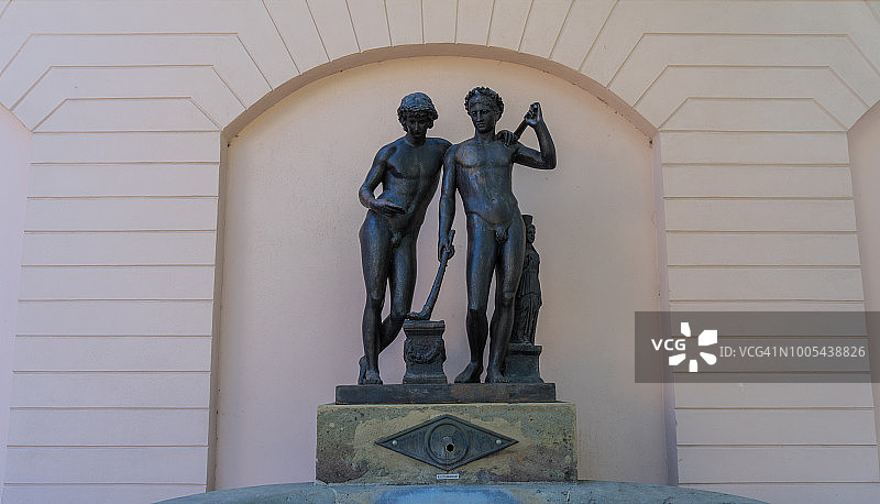 德国魏玛的伊尔德丰索喷泉图片素材