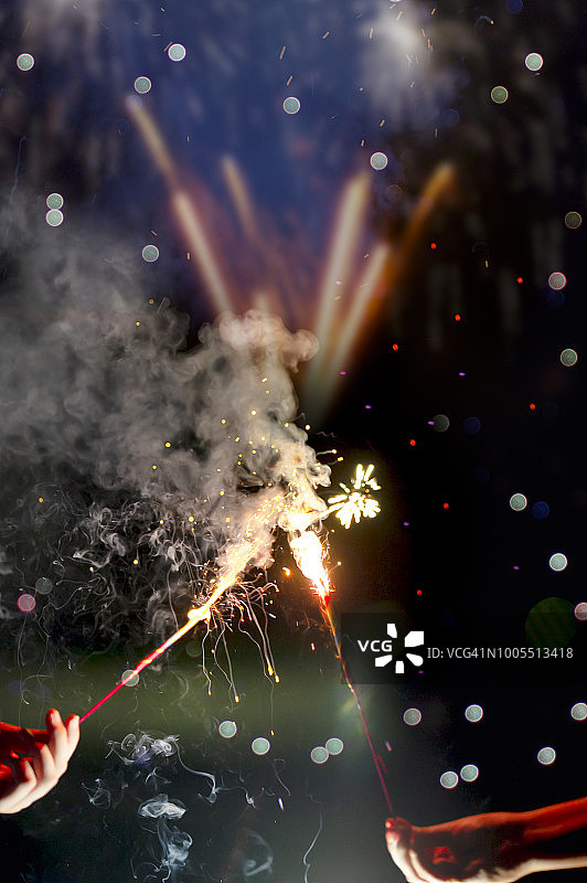 美国独立日庆祝背景烟花图片素材