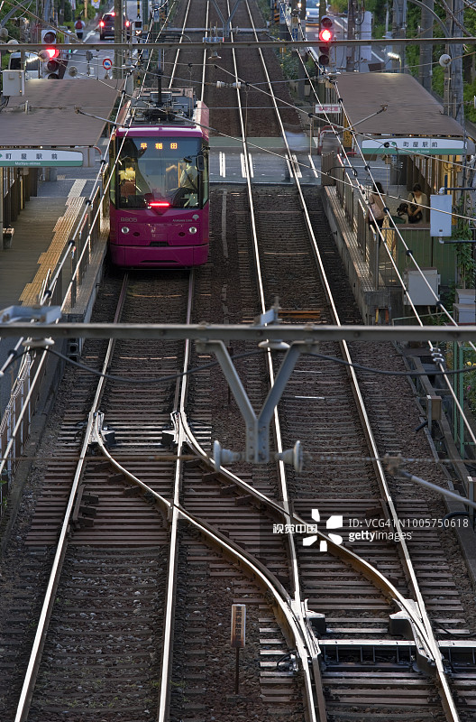 东京荒川线老城区车站图片素材