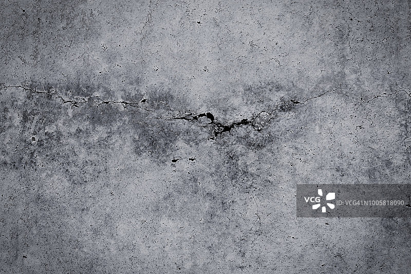 斑驳的裂纹混凝土墙和地板背景纹理图片素材