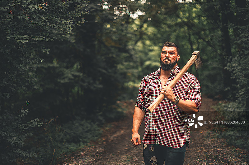 伐木工人图片素材