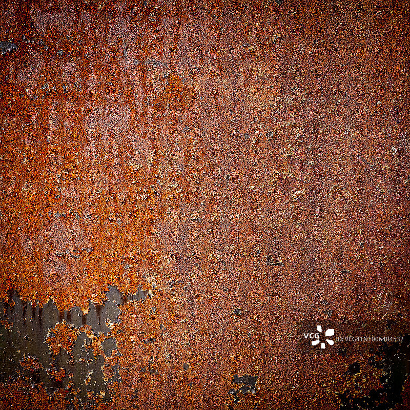 生锈的深色Grunge纹理金属背景图片素材