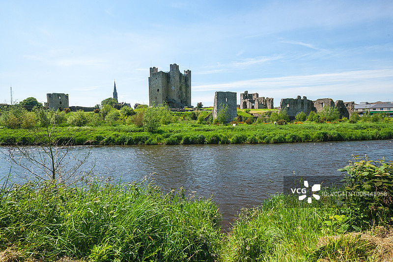 爱尔兰米斯郡的特里姆城堡图片素材