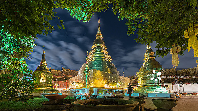清迈帕辛寺：清迈著名旅游景点图片素材